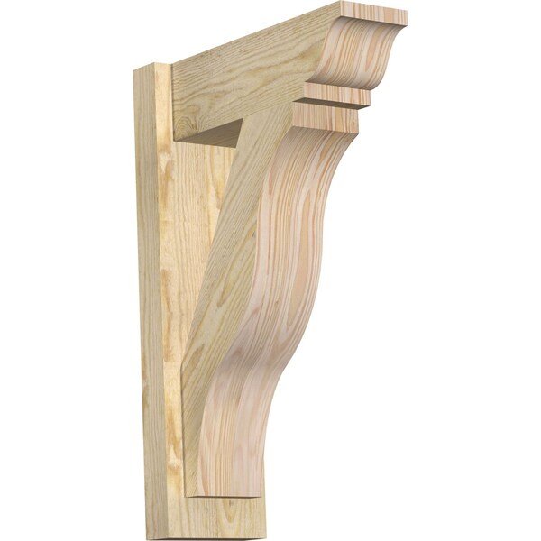 Ekena Millwork Funston Rough Sawn Traditional Outlooker, Douglas Fir, 6"W x 16"D x 24"H OUT06X16X24FST01RDF - main